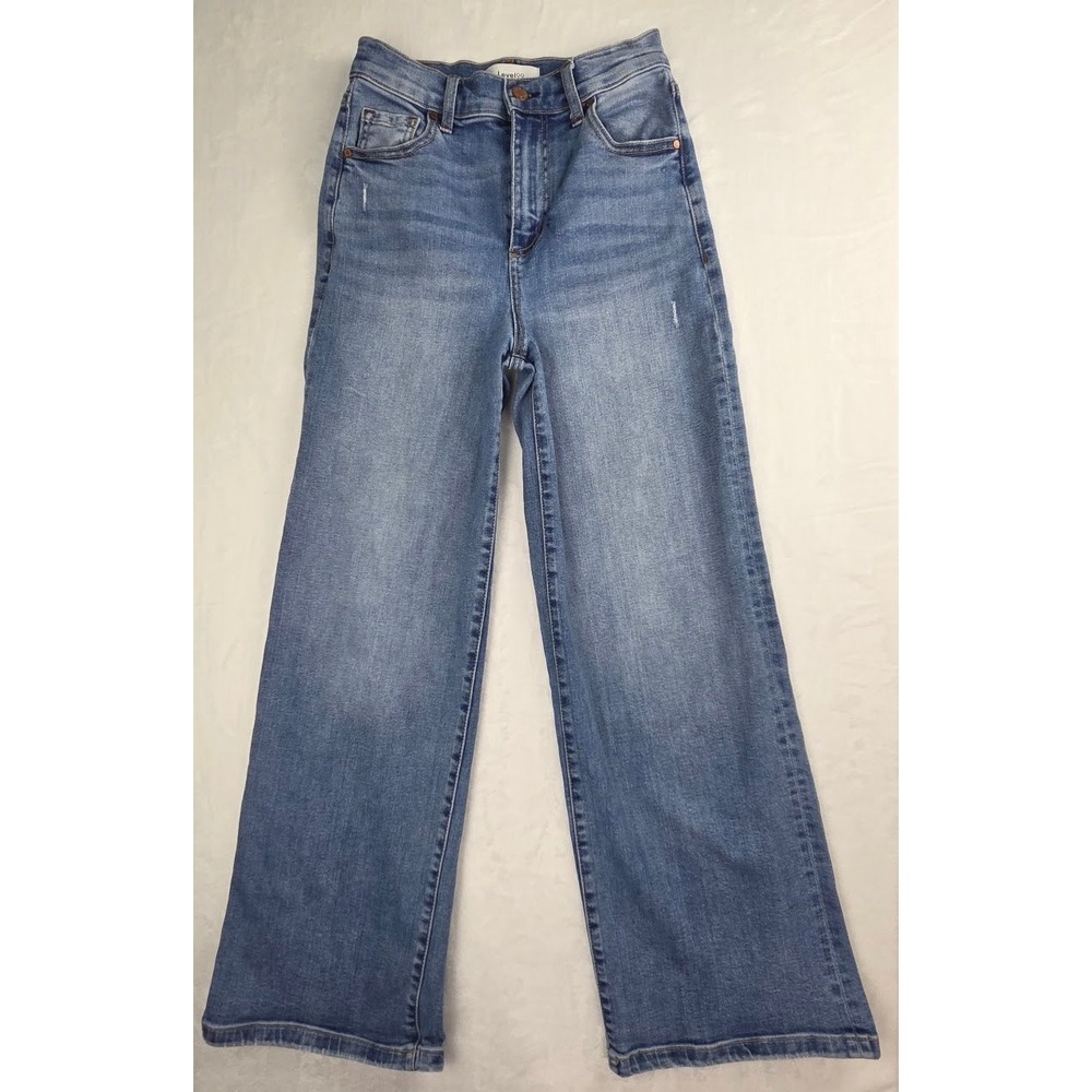 Level 99 Jeans Women 26 Blue Mid Rise Straight Leg Denim Excellent